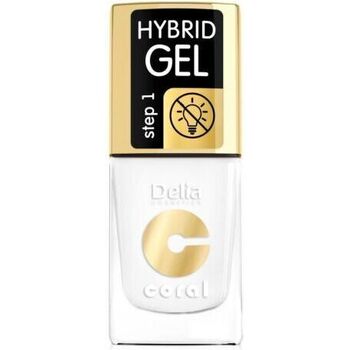 Beauté Femme Vernis à ongles Delia Cosmetics Delia - Vernis gel hybrid - n°25 - 11ml Blanc