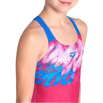 Arena Girl's  Splash Point Swimsuit V Bac Rose