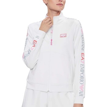 Vêtements Femme Polaires Emporio Armani EA7 Felpa Blanc
