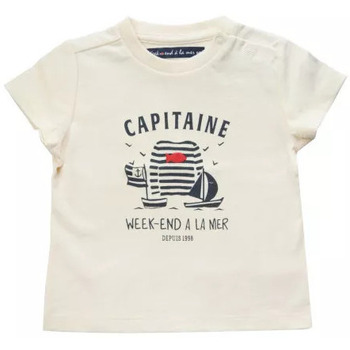 Vêtements Garçon T-shirts manches courtes Week End A La Mer TEE SHIRT MC  TIMOUSSE Beige