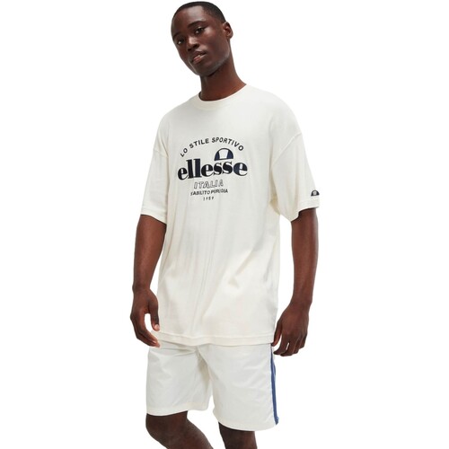 Vêtements Homme zebra-print short-sleeve T-shirt Ellesse  Blanc