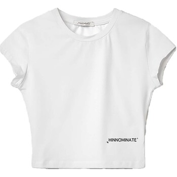Vêtements Femme T-shirts & Polos Hinnominate T-Shirt Mezza Manica In Bielastico Blanc