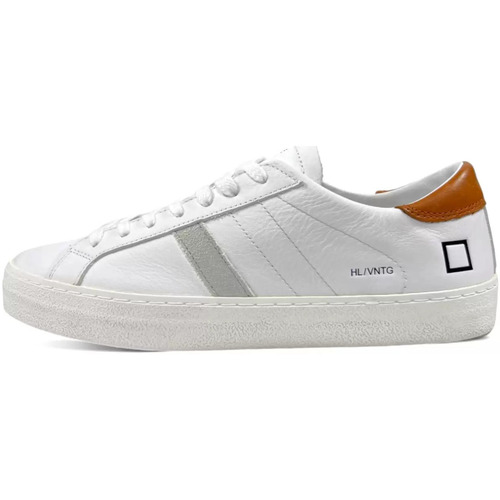 Chaussures Homme Baskets mode Date Baskets homme en cuir vintage Date Hill Low Blanc