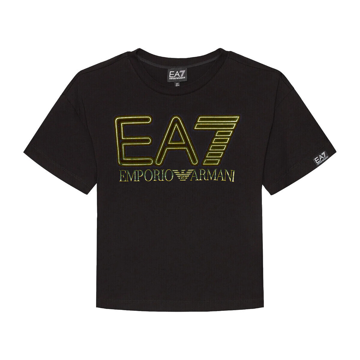 Vêtements Garçon T-shirts manches courtes Emporio Armani 1P102 EA7 3DBT57-BJ02Z Noir