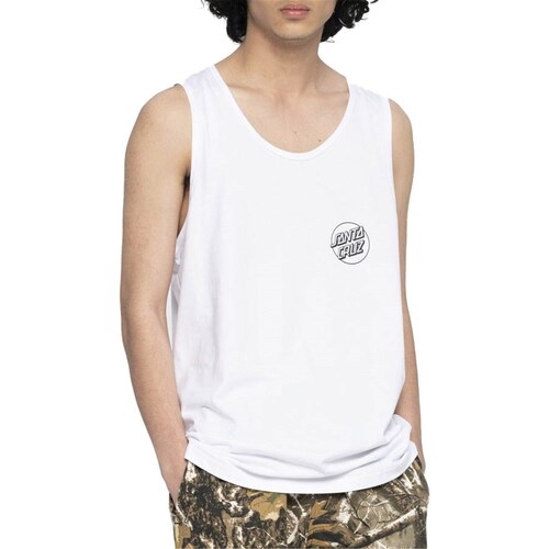 Vêtements Homme T-shirts manches courtes Santa Cruz SCA-VST-0730 Blanc