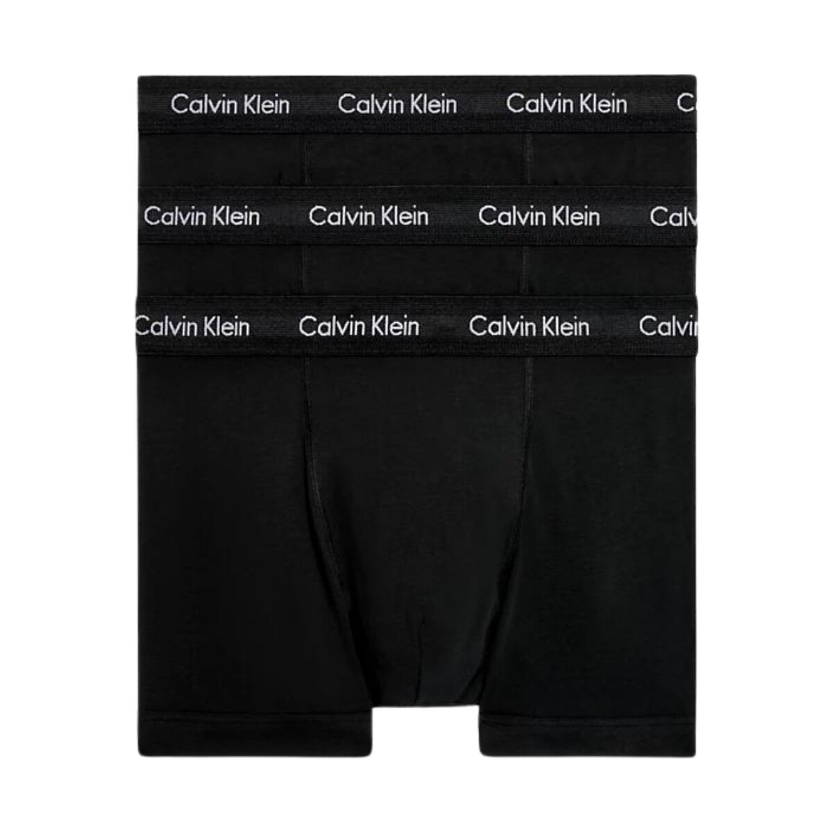 Sous-vêtements Homme Caleçons Calvin Klein Jeans Lot de 3 boxers  Ref 62427 XWB Noir Noir