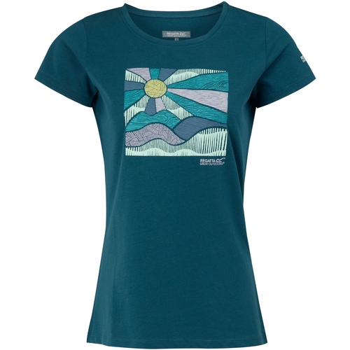 Vêtements Femme T-shirts manches courtes Regatta Breezed IV Bleu