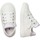 Chaussures Fille Baskets montantes Naturino Baskets en cuir PINN ZIP. Blanc