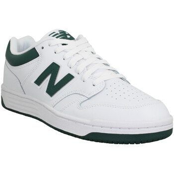 Chaussures Homme Baskets mode New Balance 480 Cuir Homme White Green Blanc