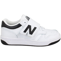 Chaussures Enfant Baskets mode New Balance 480 Cuir Enfant White Black Blanc
