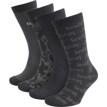 Accessoires Homme Chaussettes Levi's Boîte cadeau de 4 paires de chaussettes Noir Noir