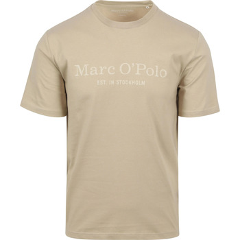 Marc O'Polo T-Shirt Logo Beige Beige