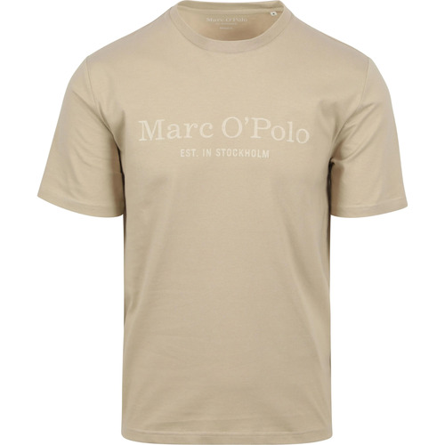 Vêtements Homme T-shirts & Red Marc O'Polo T-Shirt Logo Beige Beige