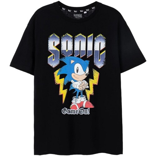 Vêtements Homme T-shirts manches courtes Sonic The Hedgehog Game On! Noir