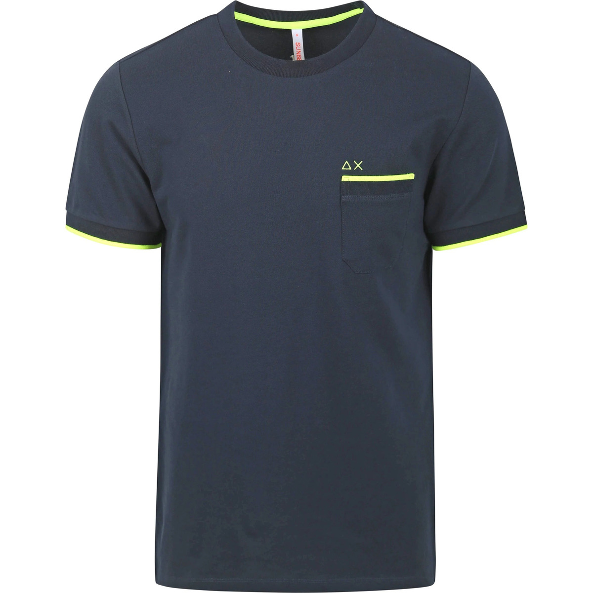 Vêtements Homme T-shirts & Polos Sun68 T-Shirt Petites Rayures Marine Bleu