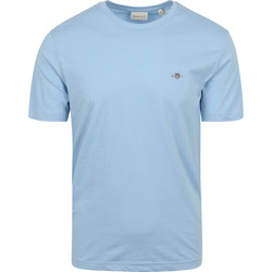 Vêtements Homme T-shirts & Polos Gant T-shirt Shield Logo Light Blue Bleu