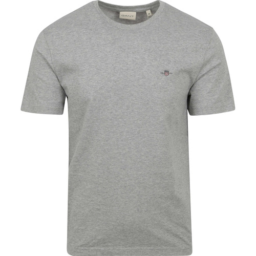 Vêtements Homme T-shirts & Polos Gant T-shirt Shield Logo Gris Gris