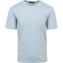 Vêtements Homme T-shirts & Polos Marc O'Polo T-Shirt Slubs Bleu Clair Bleu