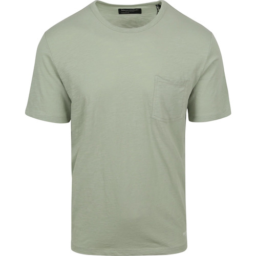 Vêtements Homme T-shirts & black Polos Marc O'Polo T-Shirt Slubs Vert Clair Vert