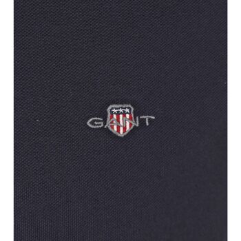 Gant Shield Piqué Polo Marine Bleu