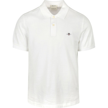 Vêtements Homme T-shirts & Polos Gant Shield Piqué Polo Blanche Blanc