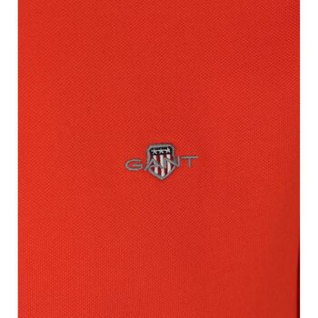 Gant Shield Piqué Polo Rouge Rouge