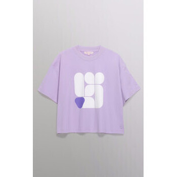 Vêtements Femme T-shirts manches courtes Scotch & Sodan Tee-shirt oversize Cassie lilas-047367 Violet