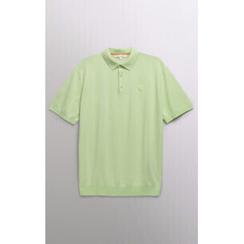 Vêtements Homme Dream in Green Gertrude + Gaston Polo en maille manches courtes Jude vert-047387 Vert