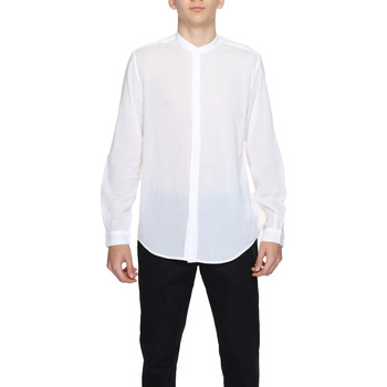 Vêtements Homme Chemises manches longues Antony Morato MMSL00724-FA400092 Blanc