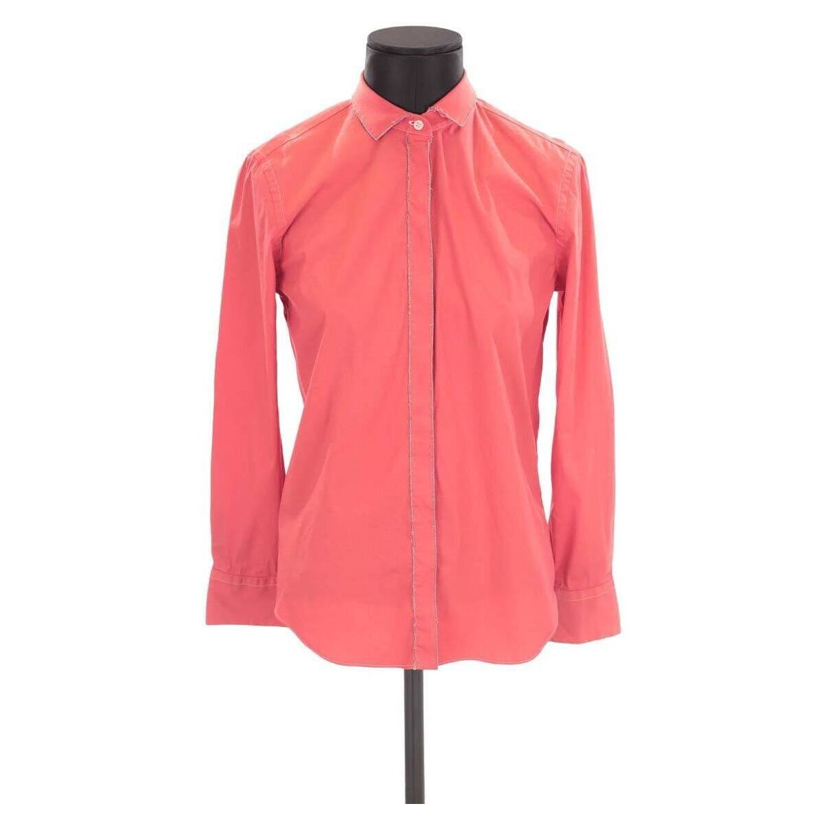 Vêtements Femme Débardeurs / T-shirts sans manche Brunello Cucinelli Chemise en coton Rouge