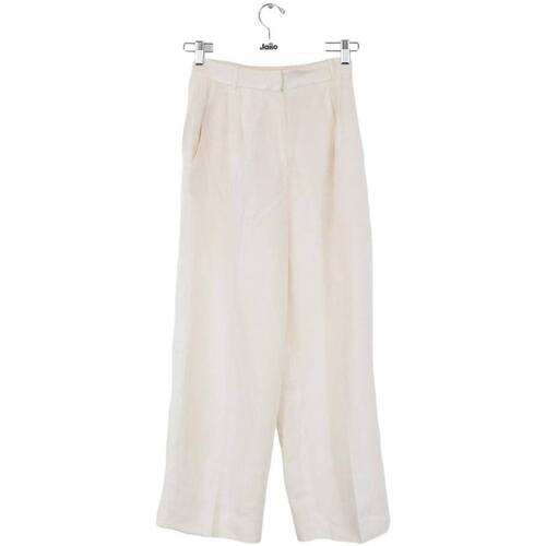 Vêtements Femme Pantalons Sandro Pantalon large en coton Blanc
