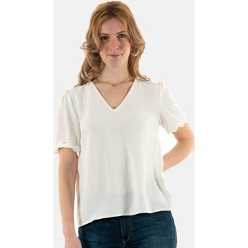 Vêtements Femme T-shirts manches courtes Jupe Courte 38 - T2 - M Bleu magique_12393 Blanc