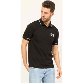 Vêtements Homme T-shirts & Polos office-accessories polo-shirts clothing box shoe-care mats Coats JacketsA7 Polo Tennis Club  en coton stretch Noir