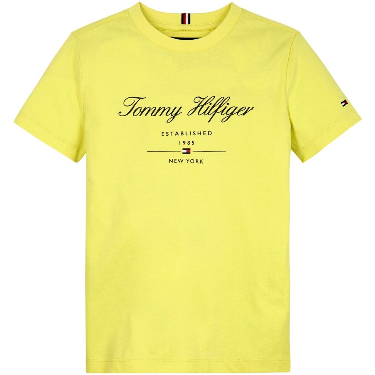 Vêtements Garçon T-shirts manches longues Tommy Hilfiger KB0KB08803 Jaune