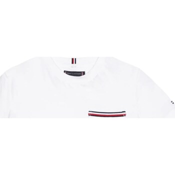 Vêtements Garçon T-shirts manches longues Tommy capuche Hilfiger KB0KB08817 Blanc