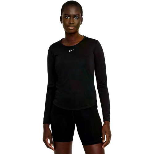 Vêtements Femme T-shirts manches Capuche Nike CAMISETA   DRI-FIT ONE DD0641 Noir