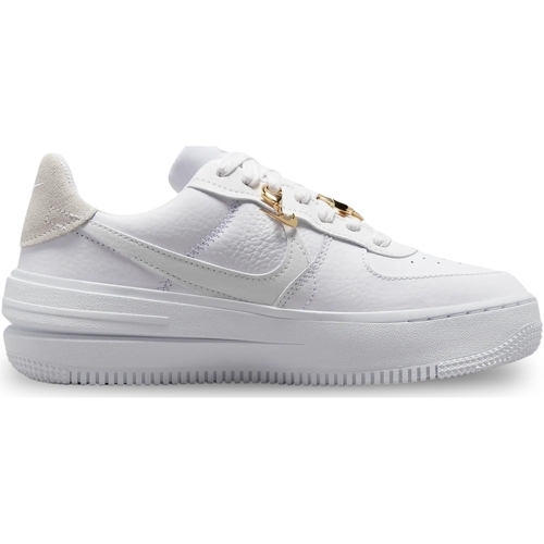 Chaussures Femme Baskets mode ar4237 Nike Air Force 1 Low PLT.AF.ORM Blanc