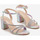 Chaussures Femme Sandales et Nu-pieds Vera Collection Sandales à Talon carré et lanières strass Argenté
