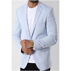 Vêtements Homme Vestes / Blazers Kebello Veste A Coudière Ciel H Bleu