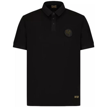 Vêtements Homme T-shirts & Polos Écharpe EA7 Emporio Armani 285381 0A120 49136 Black Iris Whiteni Polo Noir
