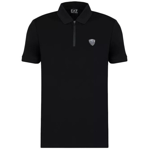 Vêscreen Homme T-shirts & Polos Emporio Armani cargo-pocket polo shirt Polo Noir