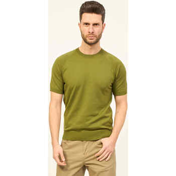 Vêtements Homme T-shirts & Polos Gran Sasso T-shirt à col rond  en coton côtelé Vert