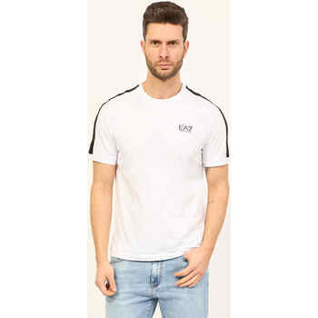 Vêtements Homme T-shirts & Polos Emporio Armani EA7 T-shirt à col rond  Logo Series en coton Blanc