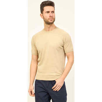 Vêtements Homme Pulls Gran Sasso T-shirt à col rond  en coton côtelé Beige