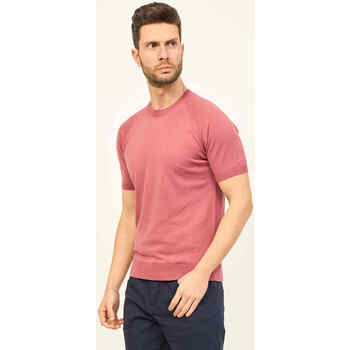 Vêtements Homme T-shirts & Polos Gran Sasso T-shirt à col rond  en coton côtelé Rose