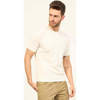 Vêtements Homme T-shirts & Polos Gran Sasso T-shirt à col rond  en coton côtelé Blanc