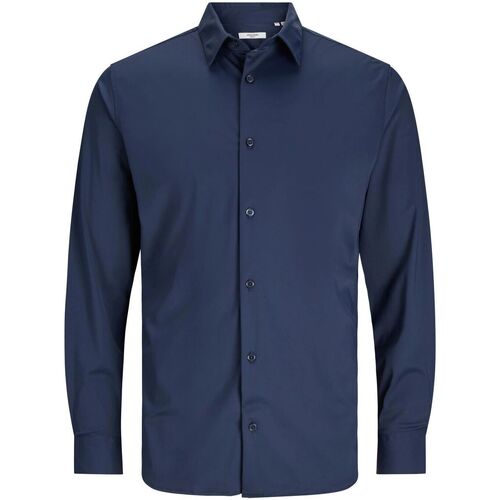 Vêtements Homme Chemises manches longues Jack & Jones 12241530 BLAACTIVE-NAVY BLAZER Bleu
