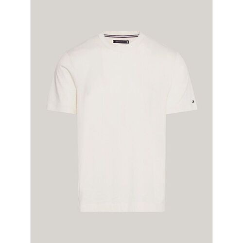 Vêtements Homme T-shirts & Polos Tommy Hilfiger MW0MW31526 MERCERIZED TEE-YBR WHITE Blanc
