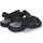 Chaussures Homme Sandales et Nu-pieds Nobrand Sandale plate avec fermetures Velcro Noir