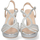 Chaussures Femme Sandales et Nu-pieds Nobrand Sandale à talon brillant et boucle Argenté